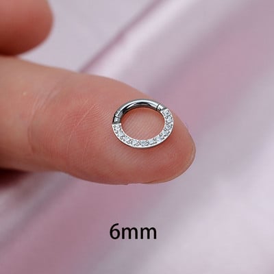 Χρυσό χρώμα Μικρά σκουλαρίκια με κρίκο από ανοξείδωτο ατσάλι Δαχτυλίδι μύτης στρογγυλό Huggies για γυναίκες 2022 Κρυστάλλινο δαχτυλίδι αυτιού κοκάλι αγκράφα