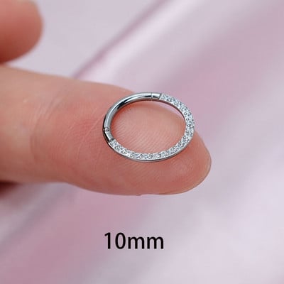 Χρυσό χρώμα Μικρά σκουλαρίκια με κρίκο από ανοξείδωτο ατσάλι Δαχτυλίδι μύτης στρογγυλό Huggies για γυναίκες 2022 Κρυστάλλινο δαχτυλίδι αυτιού κοκάλι αγκράφα