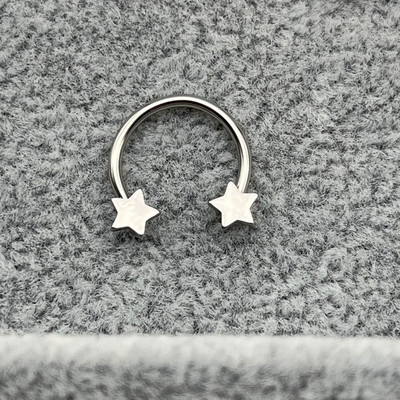 1kom leptir prsten za piercing u nosu Pregradni prsten od kirurškog čelika Helix ušna hrskavica Naušnica Okrugla potkova Nakit za tijelo 10 mm 16G