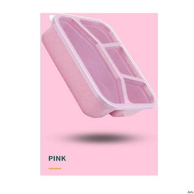 Χαριτωμένο κουτί μεσημεριανού γεύματος για παιδιά Δοχείο φαγητού 3 Κουτιά αποθήκευσης σχάρας Κουτί σνακ Bento Παιδικό σιτάρι Ψάθινο Υλικό Αδιάβροχο Ιαπωνικό στιλ