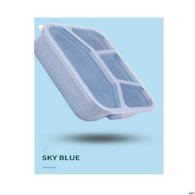 Χαριτωμένο κουτί μεσημεριανού γεύματος για παιδιά Δοχείο φαγητού 3 Κουτιά αποθήκευσης σχάρας Κουτί σνακ Bento Παιδικό σιτάρι Ψάθινο Υλικό Αδιάβροχο Ιαπωνικό στιλ