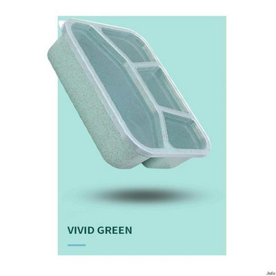 Χαριτωμένο κουτί μεσημεριανού γεύματος για παιδιά Δοχείο φαγητού 3 Κουτιά αποθήκευσης σχάρας Κουτί σνακ Bento Παιδικό σιτάρι Ψάθινο Υλικό Αδιάβροχο Ιαπωνικό στιλ