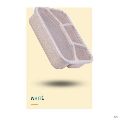 Χαριτωμένο κουτί μεσημεριανού γεύματος για παιδιά Δοχείο φαγητού 3 Κουτιά αποθήκευσης σχάρας Κουτί σνακ Bento Παιδικό σιτάρι Ψάθινο Υλικό Αδιάβροχο Ιαπωνικό στιλ