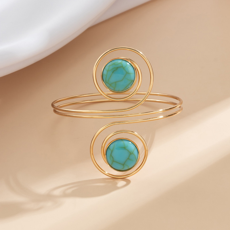 Genties etninio vėjo turkio spalvos rankinė grandinėlė moterims Madinga asmenybės rankinė apyrankė Bohemietiška nauja populiari mažumos apyrankė