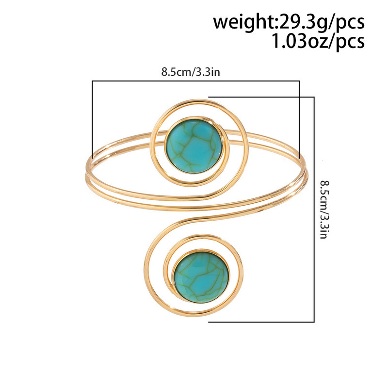 Genties etninio vėjo turkio spalvos rankinė grandinėlė moterims Madinga asmenybės rankinė apyrankė Bohemietiška nauja populiari mažumos apyrankė