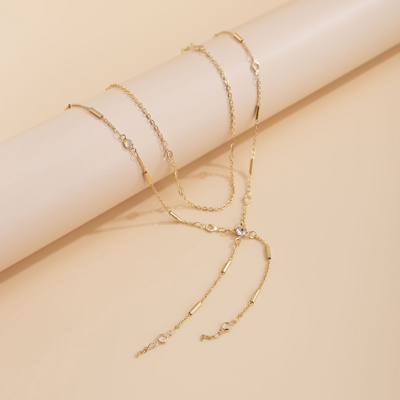 Μοντέρνα φούντα διπλής στρώσης λεπτή αλυσίδα Γυναικεία αλυσίδα μέσης Αλυσίδα κοιλιάς Hip hop Sexy Bikini Body Chain Summer Beach Body Jewelry