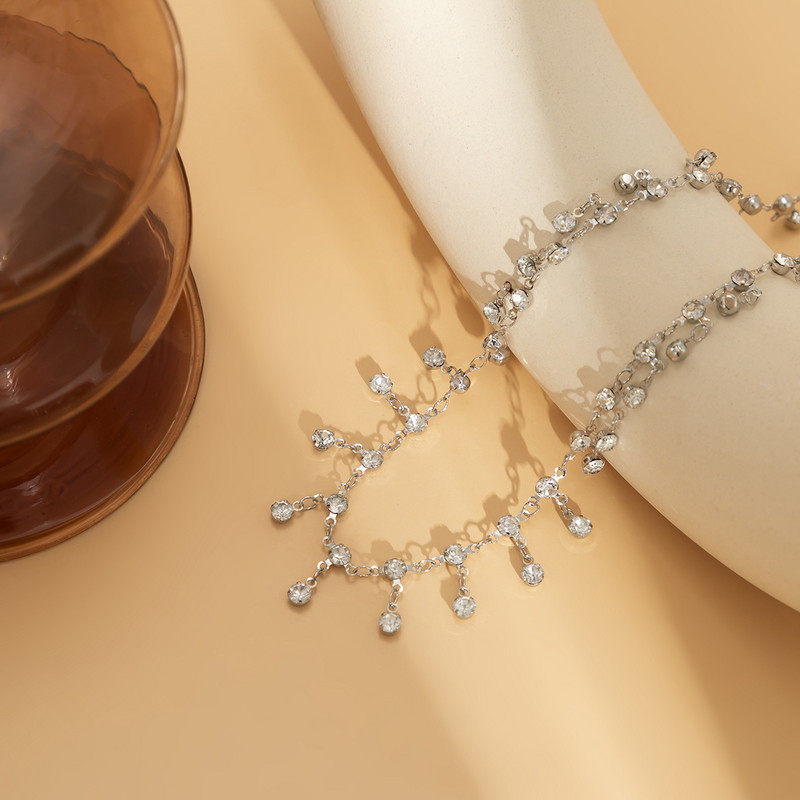 Σέξι γυαλιστερή αλυσίδα μέσης στρας Αλυσίδα κοιλιάς για γυναίκες Μόδα Καλοκαιρινή παραλία μπικίνι Body Chain Vintage Charm Body Jewelry