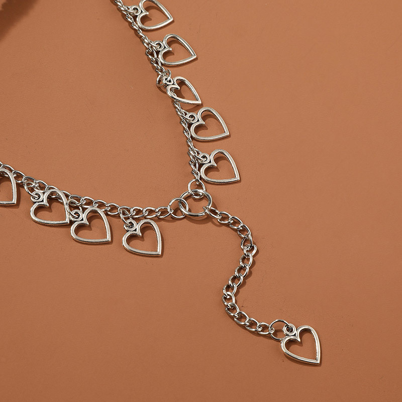 2023 m. vasaros seksuali meilės širdies elastinė kojų grandinėlė moterims Paprasta geometrinė šlaunų grandinėlė bikini paplūdimio kūno papuošalai