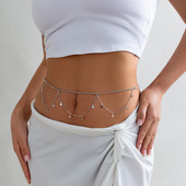 Seksikas Vintage Star Tuti ripats vöökoht vöö kett vöö Rhinestone kõhukett naistele suvised rannabikiinid moeehted