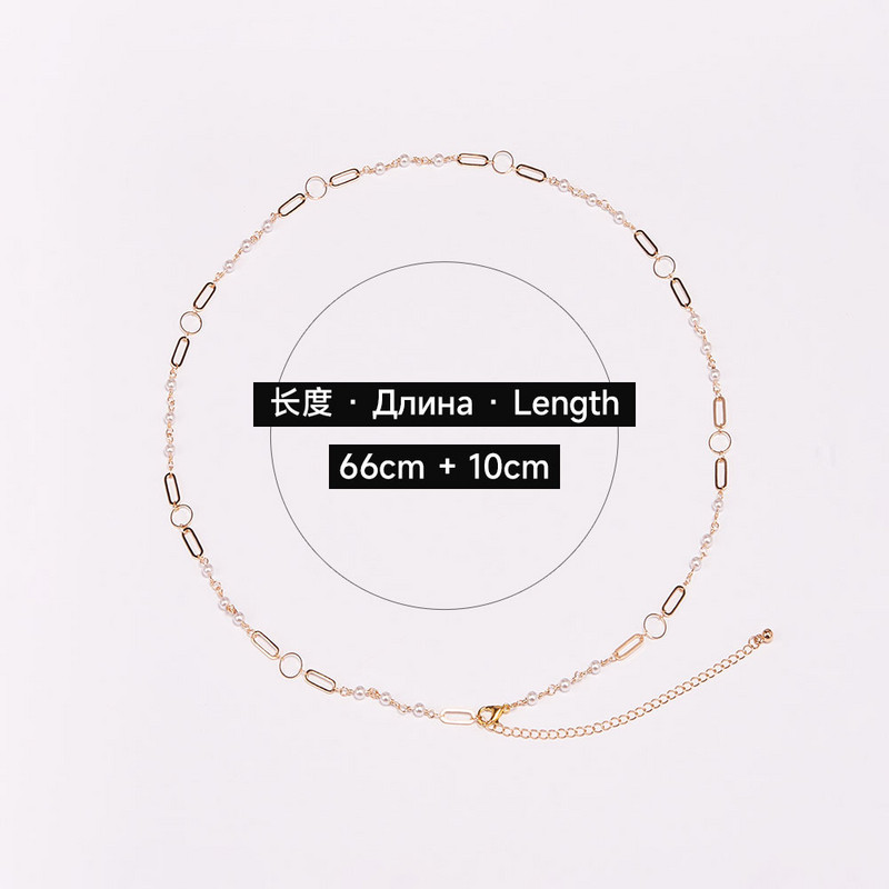 Modni boemski biserni lanac za trbuh, tanke perle, lanac oko struka za žene, seksi bikini za plažu, lanac za tijelo, vintage šarm nakit