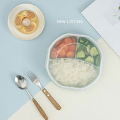 Kutija za ručak s 3 odjeljka Zdravi materijal za višekratnu upotrebu Studentski pribor za jelo u mikrovalnoj pećnici Posuda za pohranu hrane Kutija za ručak