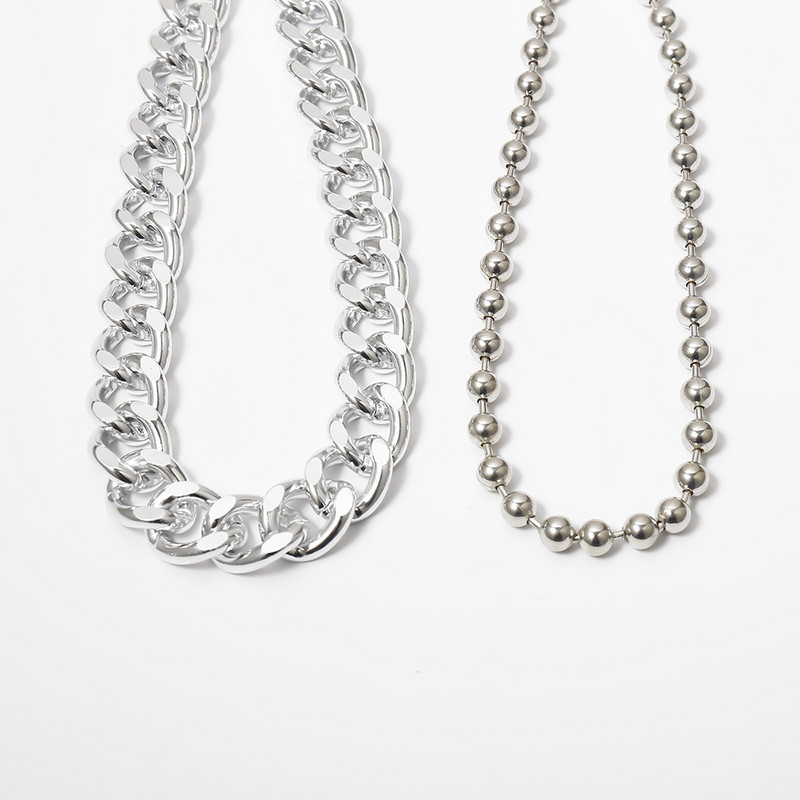 2020. aasta uus mood, hõbedase värvi metallist palliga pihakett Paksud kehaketid naistele Boho lihtne reguleeritav ehte pidulik kingitus