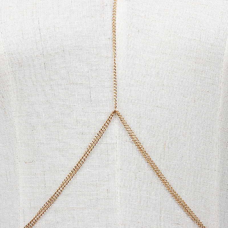 Bls-miracle Bohemia Stílus Divat Punk Arany Szín Lánc Body Lánc Nőknek Szexi Statement Ocean Body Ékszer Lány Ajándék BN-22