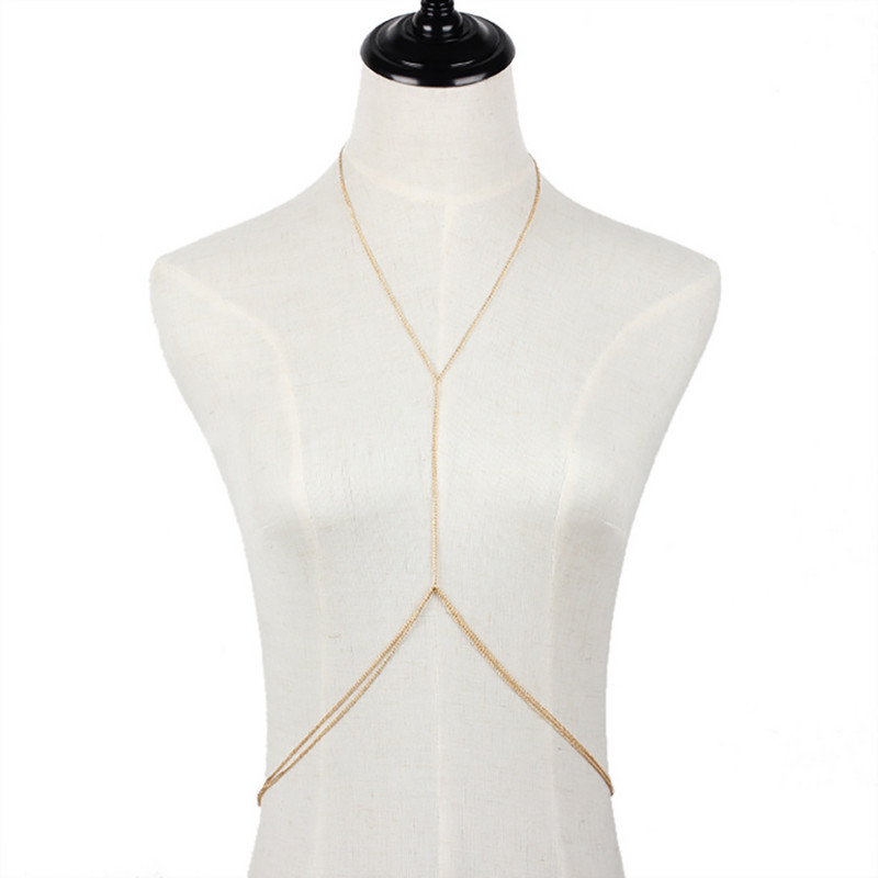 Bls-miracle Bohemia Stílus Divat Punk Arany Szín Lánc Body Lánc Nőknek Szexi Statement Ocean Body Ékszer Lány Ajándék BN-22