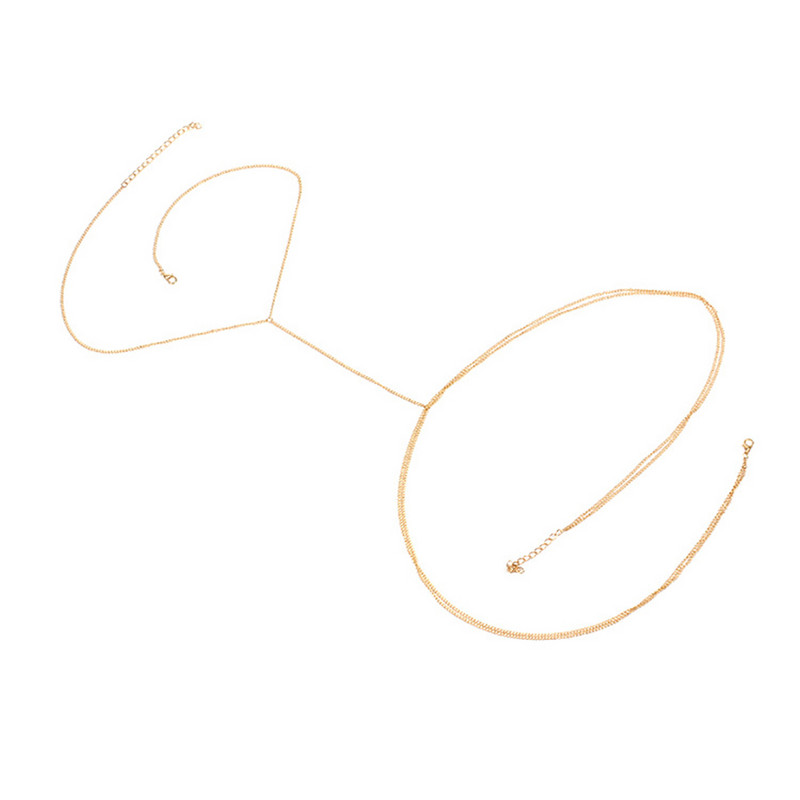 Bls-miracle Bohemia Stílus Divat Punk Arany Szín Lánc Body Lánc Nőknek Szexi Statement Ocean Body Ékszer Lány Ajándék BN-22