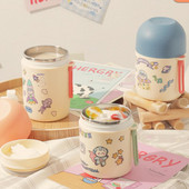 Από ανοξείδωτο χάλυβα Ζεστή Σούπα Κύπελλο Σούπα Φλιτζάνι Μόνωση Φοιτητικό Θερμο Χονδρόκοκκο Κύπελλο Σούπα Βάζο Πρωινό Σφραγισμένο Μόνωση κόκκων