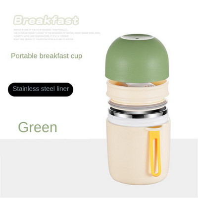 Από ανοξείδωτο χάλυβα Ζεστή Σούπα Κύπελλο Σούπα Φλιτζάνι Μόνωση Φοιτητικό Θερμο Χονδρόκοκκο Κύπελλο Σούπα Βάζο Πρωινό Σφραγισμένο Μόνωση κόκκων