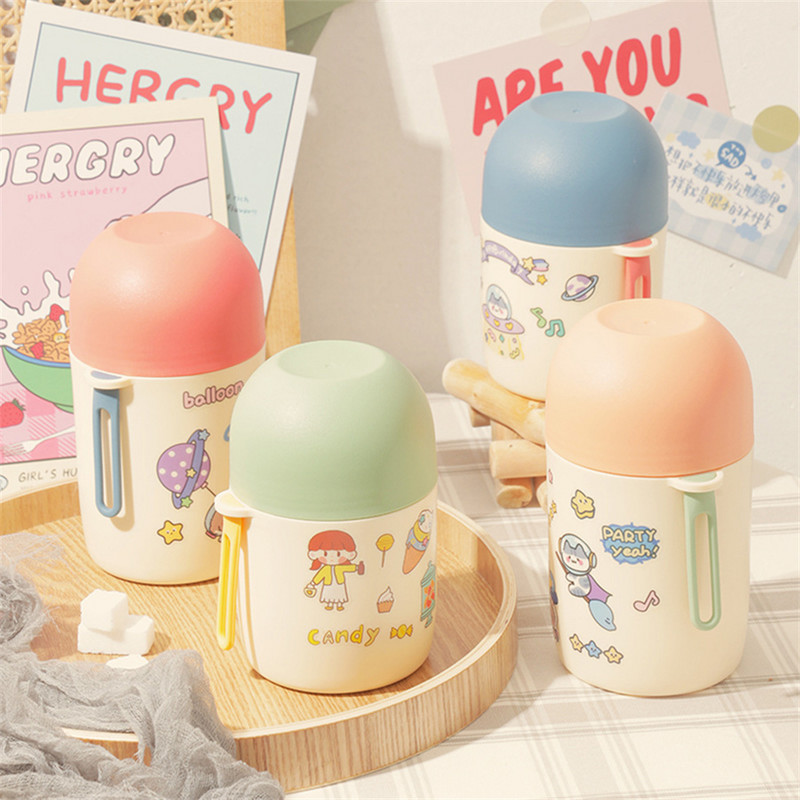 Από ανοξείδωτο χάλυβα Ζεστή Σούπα Κύπελλο Σούπα Φλιτζάνι Μόνωση Φοιτητικό Θερμο Χονδρόκοκκο Κύπελλο Σούπα Βάζο Πρωινό Σφραγισμένο Μόνωση κόκκων