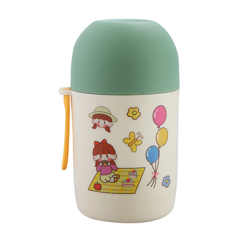 Από ανοξείδωτο χάλυβα Ζεστή Σούπα Κύπελλο Σούπα Φλιτζάνι Μόνωση Φοιτητικό Θερμο Χονδρόκοκκο Κύπελλο Σούπα Βάζο Πρωινό Σφραγισμένο Μόνωση κόκκων