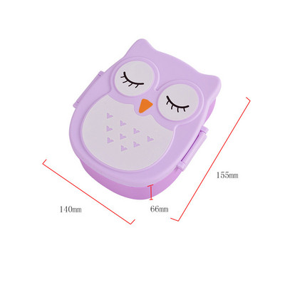 Ebéddoboz 2 rétegű rácsok Diákirodai dolgozó Mikrohullámú Hermetikus Bento doboz kültéri piknik gyümölcsös ételtartó villás kanállal