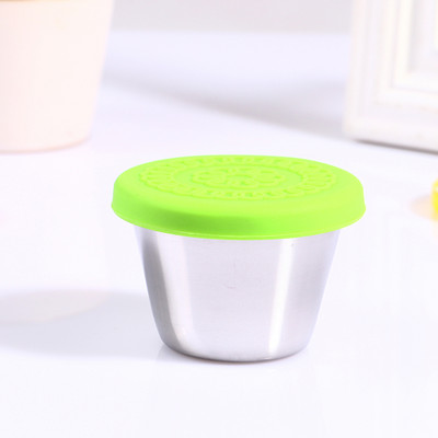 Nerūdijančio plieno maisto indelis vaisiams užkandžiams maža laikymo dėžutė šaldiklis traškesnis lauke vaikams šviežio maisto priešpiečių dėžutė