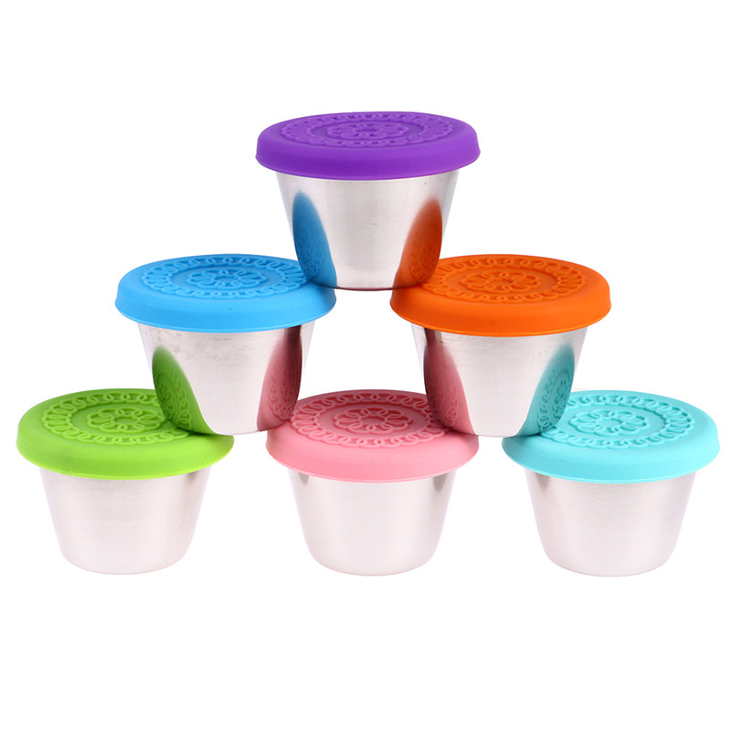 Nerūdijančio plieno maisto indelis vaisiams užkandžiams maža laikymo dėžutė šaldiklis traškesnis lauke vaikams šviežio maisto priešpiečių dėžutė