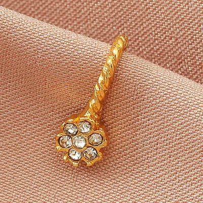 1 buc. Piercing fals inel pentru nas, metal punk, culoare auriu, frunze de inimă, inel pentru nas, manșetă, poate fi, de asemenea, manșete pentru ureche, bijuterii pentru corp