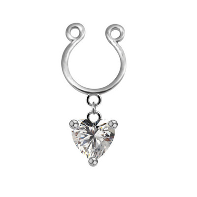 Kristály szexi mellbimbógyűrű pillangó ördögszem Kígyó hamis piercing testékszer női mellbimbócsipesz melldísz buli 1db