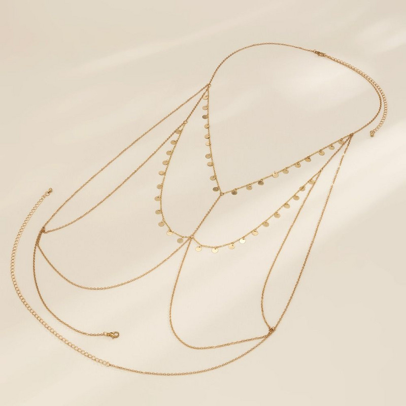 Reguleeritavad bikiinid peokaunistused metallist rannatarvikud keha ehted kaelakee naistele rinnakett litrid kehakett