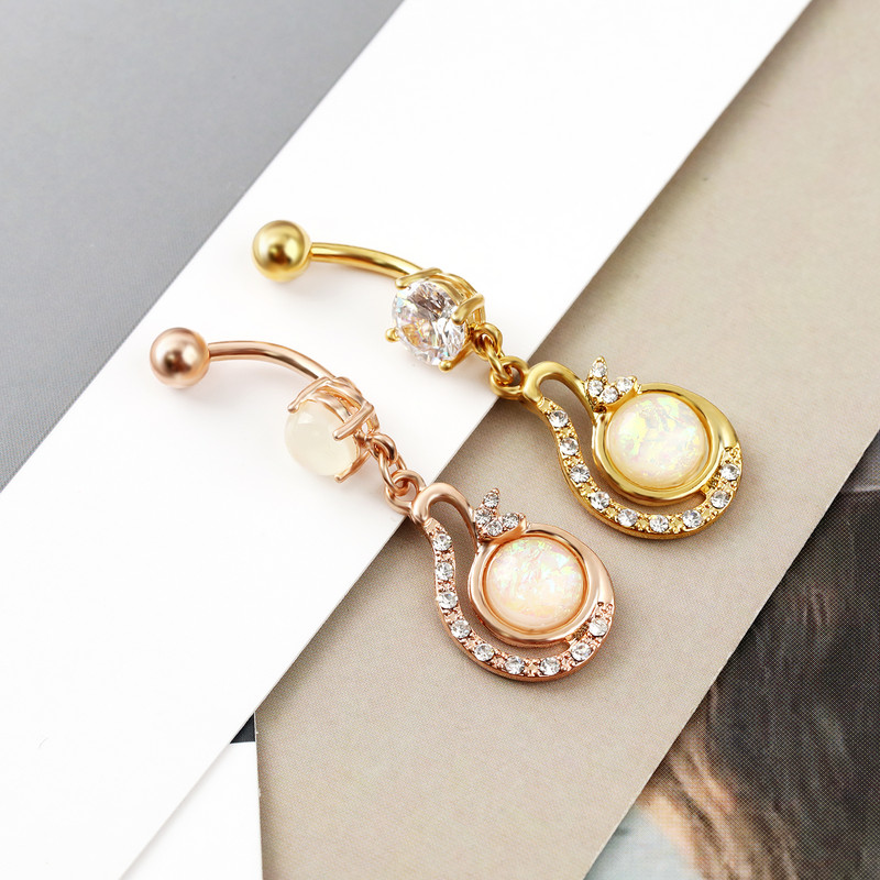 Kuum müüa loominguline noot nabaküüs Euroopas ja Ameerikas, allergiavastased Aobao roostevabast terasest augustavad ehted