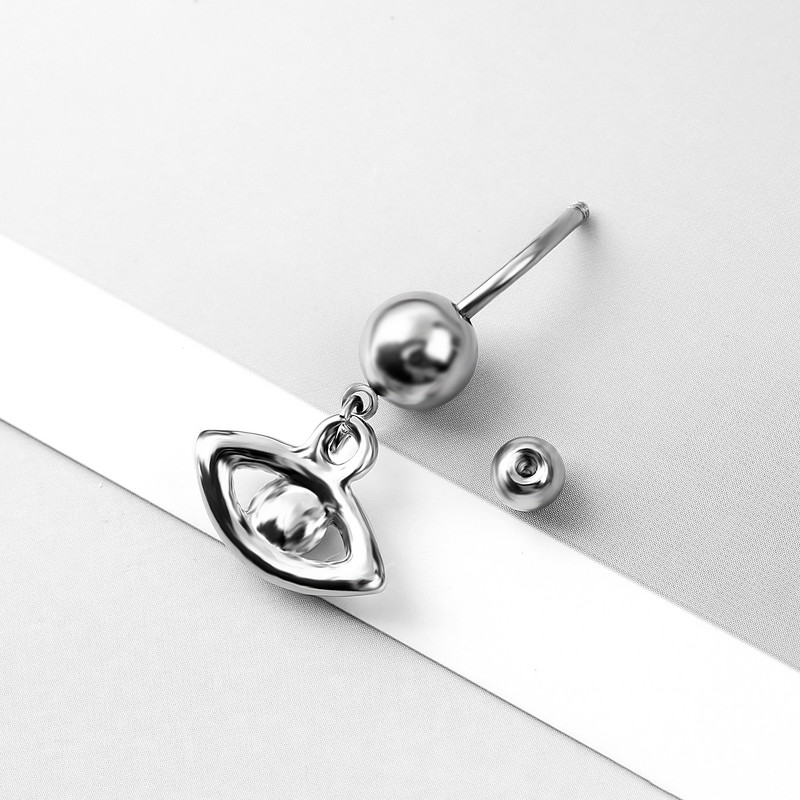 Isikupärastatud õõnsad silmad Kõhukinnitusega küünte mood tsirkoonist nööbirõngas nööbi punktsiooniga ehted