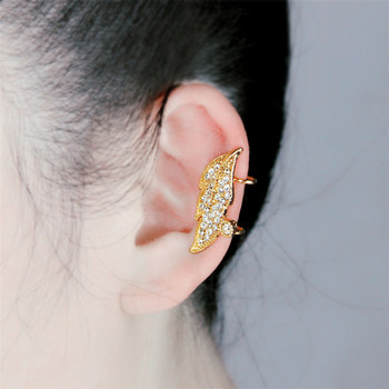 Υψηλής ποιότητας γυναικεία σκουλαρίκια με κλιπ Crystal Flower Pearl Earring-on Clip-on Earring No Pierced Star Earrings Girl Jewelry for Dinner Party