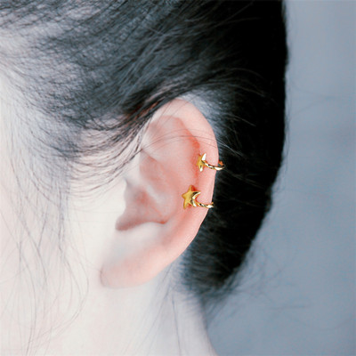 Visokokvalitetne ženske klips naušnice Crystal Flower Pearl Clip-on Naušnica bez probušenih zvijezda Naušnice Djevojački nakit za večeru