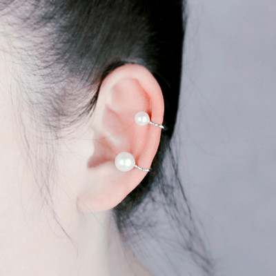 Visokokvalitetne ženske klips naušnice Crystal Flower Pearl Clip-on Naušnica bez probušenih zvijezda Naušnice Djevojački nakit za večeru