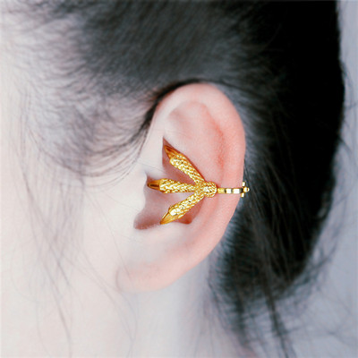 Visokokvalitetne ženske klips naušnice Crystal Flower Pearl Clip-on Naušnica bez probušenih zvijezda Naušnice Djevojački nakit za večeru