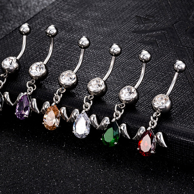 Sädelev punane kristall, süda, naba, augustamine, rippuvad kõrvarõngad, lillad rohelised kalliskivid, nööp-sõrmused naiste peol, rannakõrva ehted