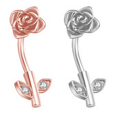 1 tk Armas roosiõieline naba augustamine varraste lehtedega kõrvarõngad tsirkoonist inkrusteeritud kristallist kõhunööbiga sõrmused naiste peokõrva keha ehted