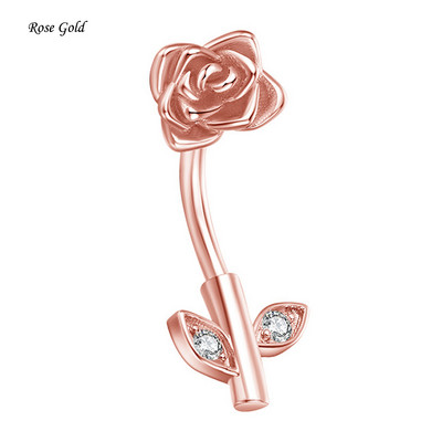 1 tk Armas roosiõieline naba augustamine varraste lehtedega kõrvarõngad tsirkoonist inkrusteeritud kristallist kõhunööbiga sõrmused naiste peokõrva keha ehted