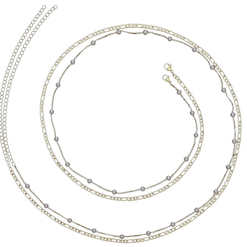 Bohemiškos seksualios moteriškos metalinės kūno grandinės Universalios juosmens grandinėlės burbulinės apyrankės paauglėms merginoms Alt apyrankės