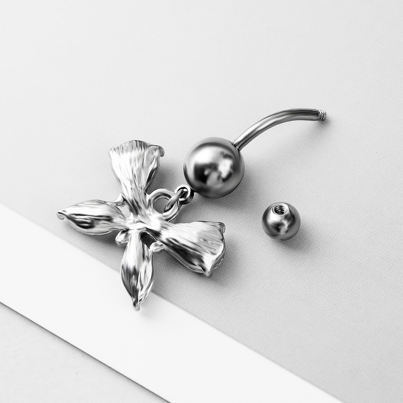 Új Bellybutton Ring Novel Butterfly Button Ring AAA Circon Button Button Piercing ékszerek raktáron