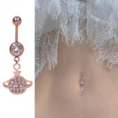 Prsten na pupku, dijamant, ljubavno srce, leptiri, petokraka zvijezda, privjesak, seksi hipoalergijska torta za pupak od nehrđajućeg čelika