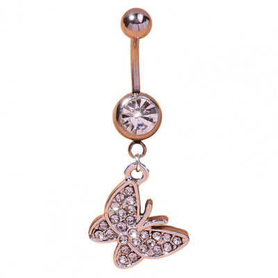 Prsten na pupku, dijamant, ljubavno srce, leptiri, petokraka zvijezda, privjesak, seksi hipoalergijska torta za pupak od nehrđajućeg čelika