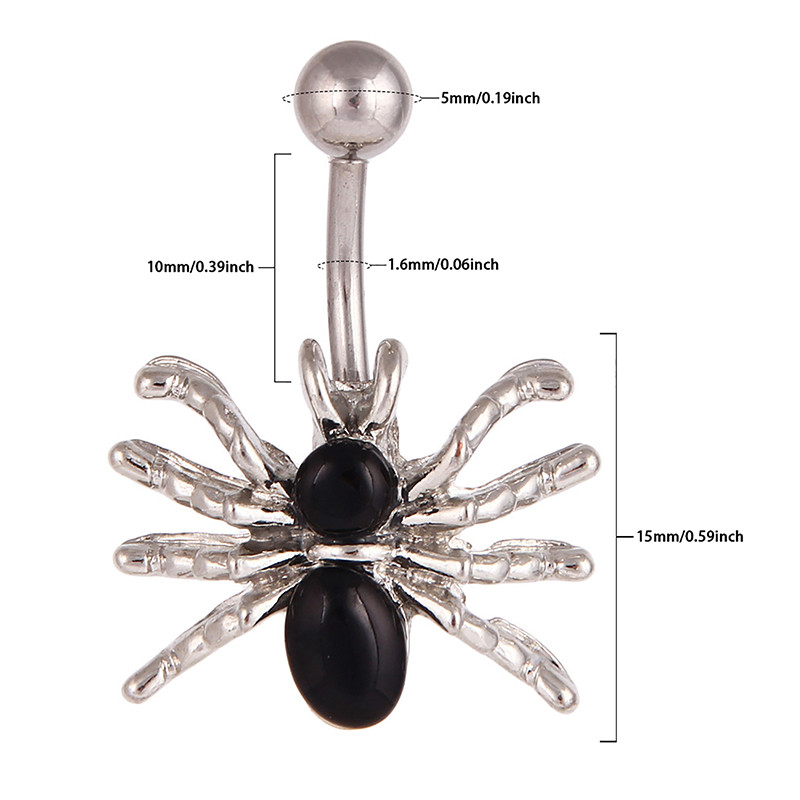 Moodne ämblikripats nabaküüs 316L roostevabast terasest loomastiilis nööbiga sõrmus naistele meestele seksikad augustavad ehted