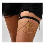 Nakit Seksi osobnost Lanac za noge Retro pretjerano elastično uže Biserni višeslojni lanac za noge Držač za košulju