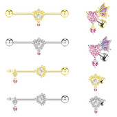 Kirurgilised terasest võtmekujulised kõhrekujulised kõrvarõngad naistele helix augustamine pikk kõhre augustamine ehted keha ehted