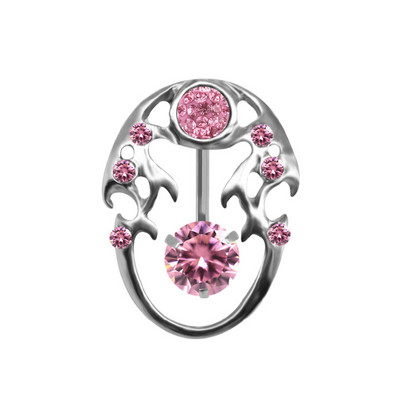 Obrnuti zakrivljeni prsten od nehrđajućeg čelika za piercing na pupku za žene Seksi nakit za trbušni ples Indija Pupak Ombligo perforirani dar