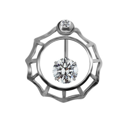 Obrnuti zakrivljeni prsten od nehrđajućeg čelika za piercing na pupku za žene Seksi nakit za trbušni ples Indija Pupak Ombligo perforirani dar