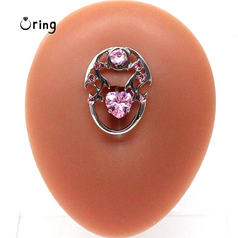 Obrnuti zakrivljeni prsten od nehrđajućeg čelika za piercing na pupku za žene Seksi nakit za trbušni ples Indija Pupak Ombligo perforirani dar