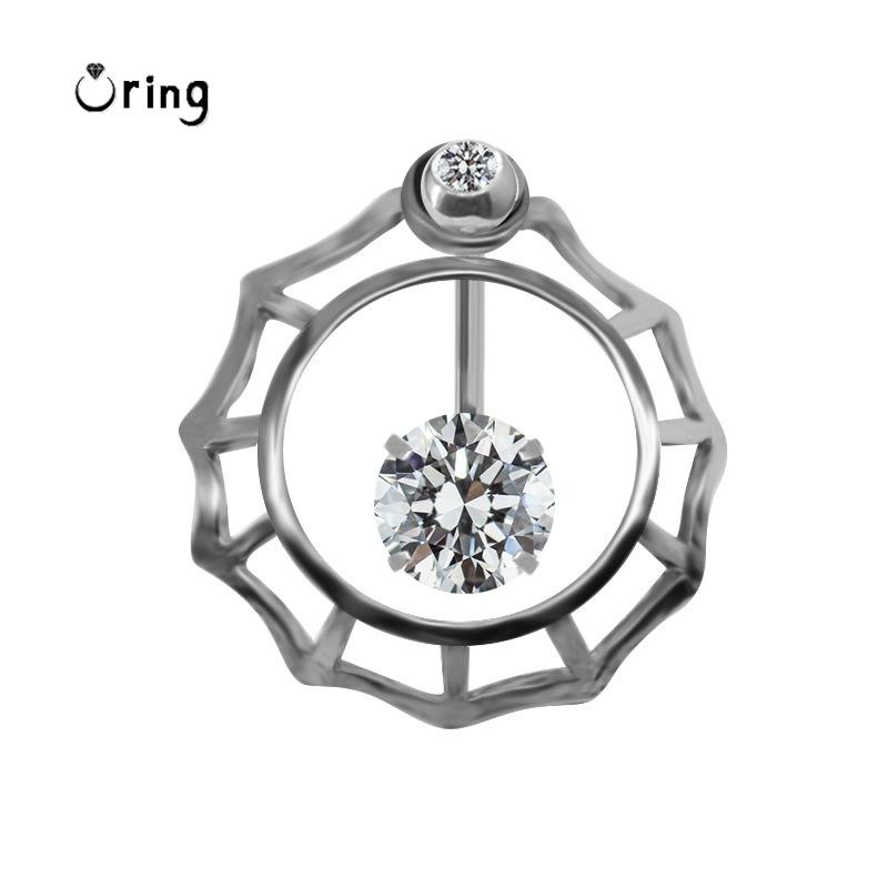 Obrnuti zakrivljeni prsten od nehrđajućeg čelika za piercing na pupku za žene Seksi nakit za trbušni ples Indija Pupak Ombligo perforirani dar