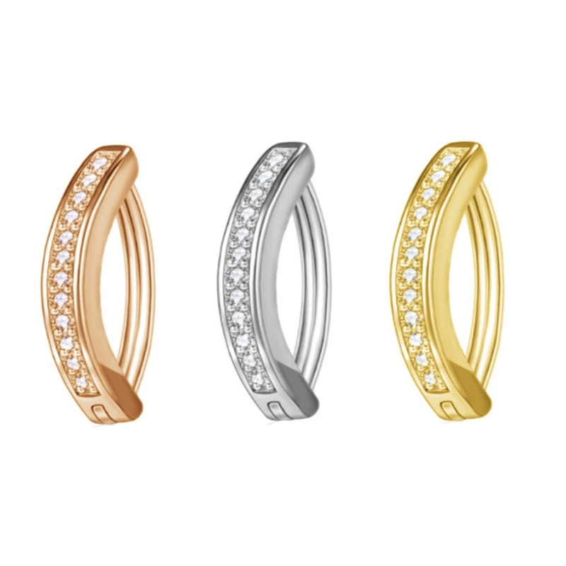 Nabast rõngas Lihtsa disainiga Naba augustamise ehted Roostevabast terasest materjalist kehaehted naisele tüdrukule